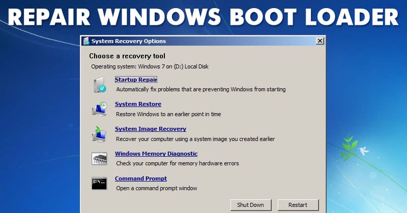 So reparieren Sie manuell Windows Probleme mit dem Bootloader 72